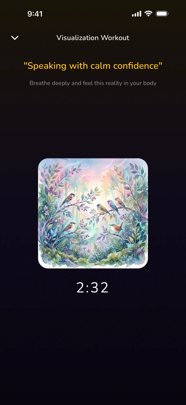 A three minute visualization of a vision